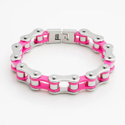 SteelChainn różowo-srebrny