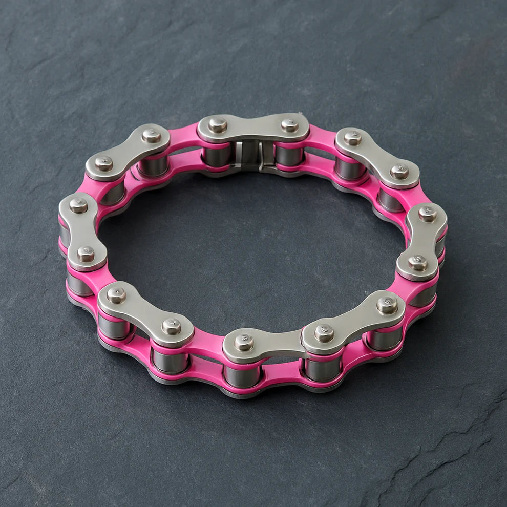 SteelChainn różowo-srebrny